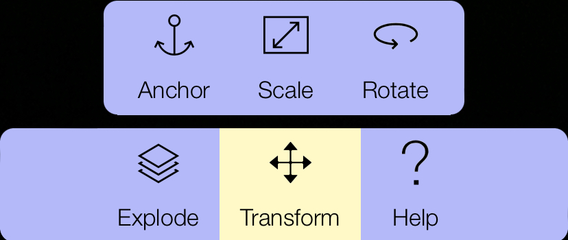 Find "transform" button